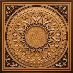 Faux Antique Gold Drop In Ceiling Tile 226
