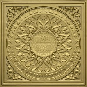 Faux Brass Ceiling Tile PVC 226