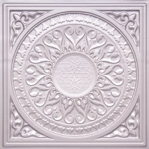 Faux Silver Ceiling Tile PVC 226