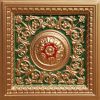 Faux Patina Gold Red Ceiling Tile Design VC 2