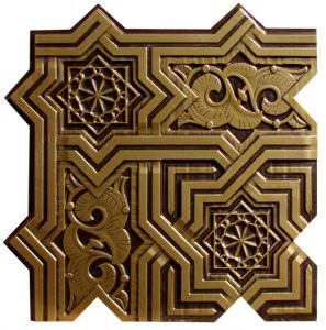 Faux Antique Brass Ceiling Tile Desigb VC-02