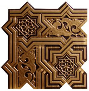 Faux Antique Gold Ceiling Tile Design VC 03