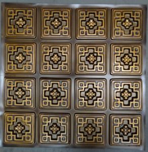 Antique Gold PVC Ceiling Tile Design 103