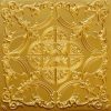 Faux Brass Plastic Ceiling Tile Design 218