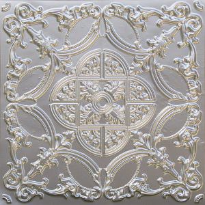 Faux Silver Ceiling Tile Design 218