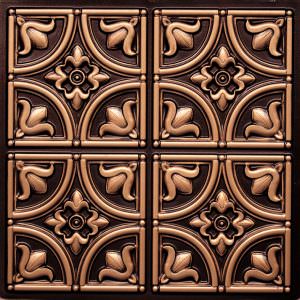 Faux Antique Copper Ceiling Tile Design 148