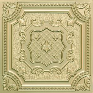 Faux Brass PVC Ceiling Tile Design 258