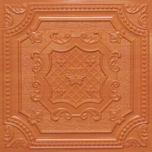 Faux Teakwood Grid Ceiling Tile Design 258