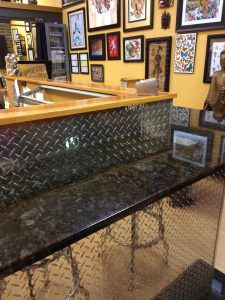 Decorate Bar PVC Backsplash Faux Tin Silver WC-55