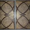 Faux Antique Gold Plastic ceiling Tile Design 147