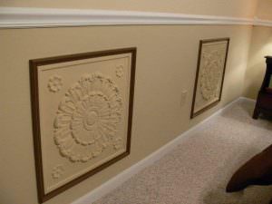 White Matt Ceiling Tile Wall Installation Design 26