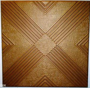 Faux Copper Styrofoam Ceiling Tile Design R 34