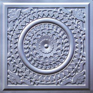 Faux Silver Ceiling tile Design 211