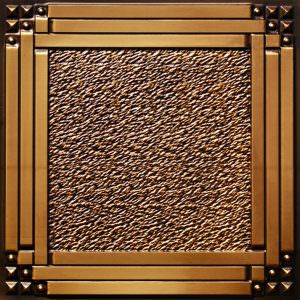 Faux Antique Gold Ceiling Tile Design 209