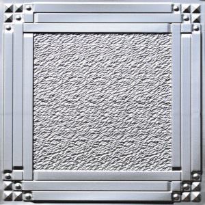 Faux Silver Ceiling Tile Design 209