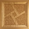 Gold PVC Ceiling Tile Fire Rated Design 255