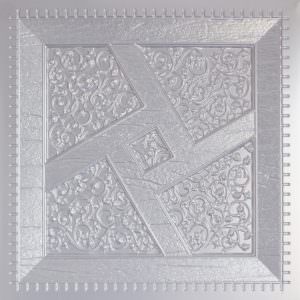 Silver PVC Ceiling Tile Design 255