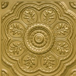 Brass PVC Ceiling Tile Fire Rated Design 240