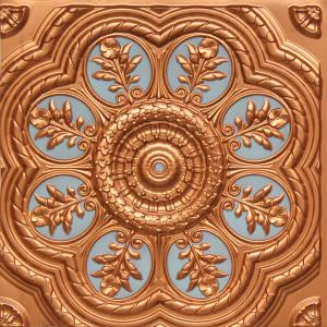 Gold Sky Blue PVC Ceiling Tile Design 240