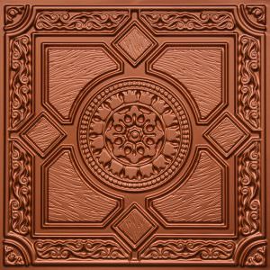 Faux Copper PVC Ceiling Tile Design 303