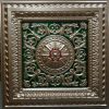 Faux Silver Green Red PVC Ceiling Tile