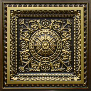 Faux Antique Brass Deign 223 Ceiling Tile