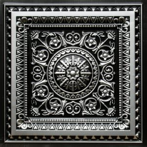Faux Antique Silver Ceiling Til Design 223