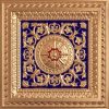 Faux Gold Blue Red Ceiling Tile Design 223