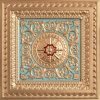 Faux Gold Green Red Design 223 Ceiling Tile
