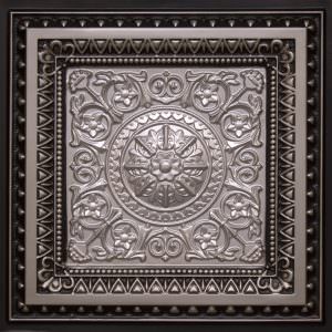 Faux Silver Antique Silver Design 223 Ceiling Tile