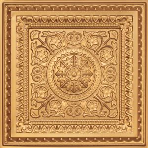 Faux Gold Plastic Ceiling tile Design 223