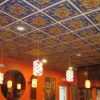 Faux Gold Blue Red Ceiling Tile Design 26