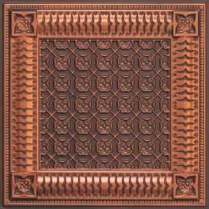 Antique Copper Decorative PVC Ceiling Tile Design 256
