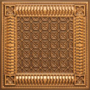 Antique Gold Decorative Ceiling Tile Design 256