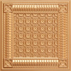 Gold Olastic Ceiling Tile Fire Rared Design 256