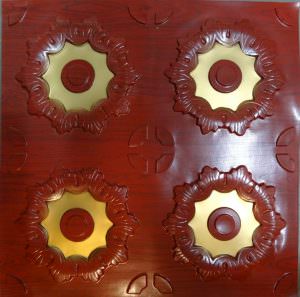 Rosewood Gold Glue Up Ceiling Tile Design 107