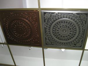 PVC Ceiling Tile in Grid Suspended Ceiling Design 211