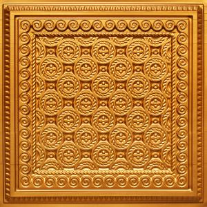 Faux Gold Decorative ceiling Tile Design 243