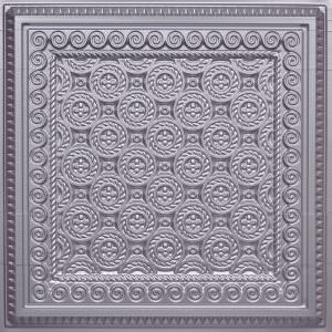 Faux Silver Plastic Ceiling Tile Design 243
