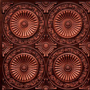 Faux Antique Copper Ceiling Tile Design 235
