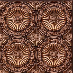 Faux Antique Gold Ceiling Tile Design 235