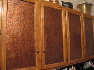 Faux Antique Copper PVC Kitchen Back Splash Design WC-30