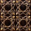 Faux Antique Gold Ceiling Tile Design 133