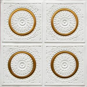 White Pearl Design 117 Plastic Ceiling Tile