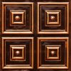 Faux Antique Copper Glue Up Ceiling Tile Design 112