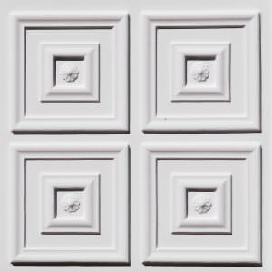 White Matt Glue Up Ceiling Tile Design 112
