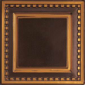 Antique Gold Grid Drop In Ceiling Tile Design 234