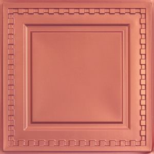 Faux Copper Class A Fire Rated PVC Ceiling Tile Design 234