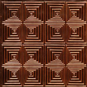 Faux Antique Copper Ceiling Tile Design 115