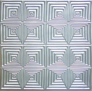 Faux Silver Ceiling Tile Design 115
